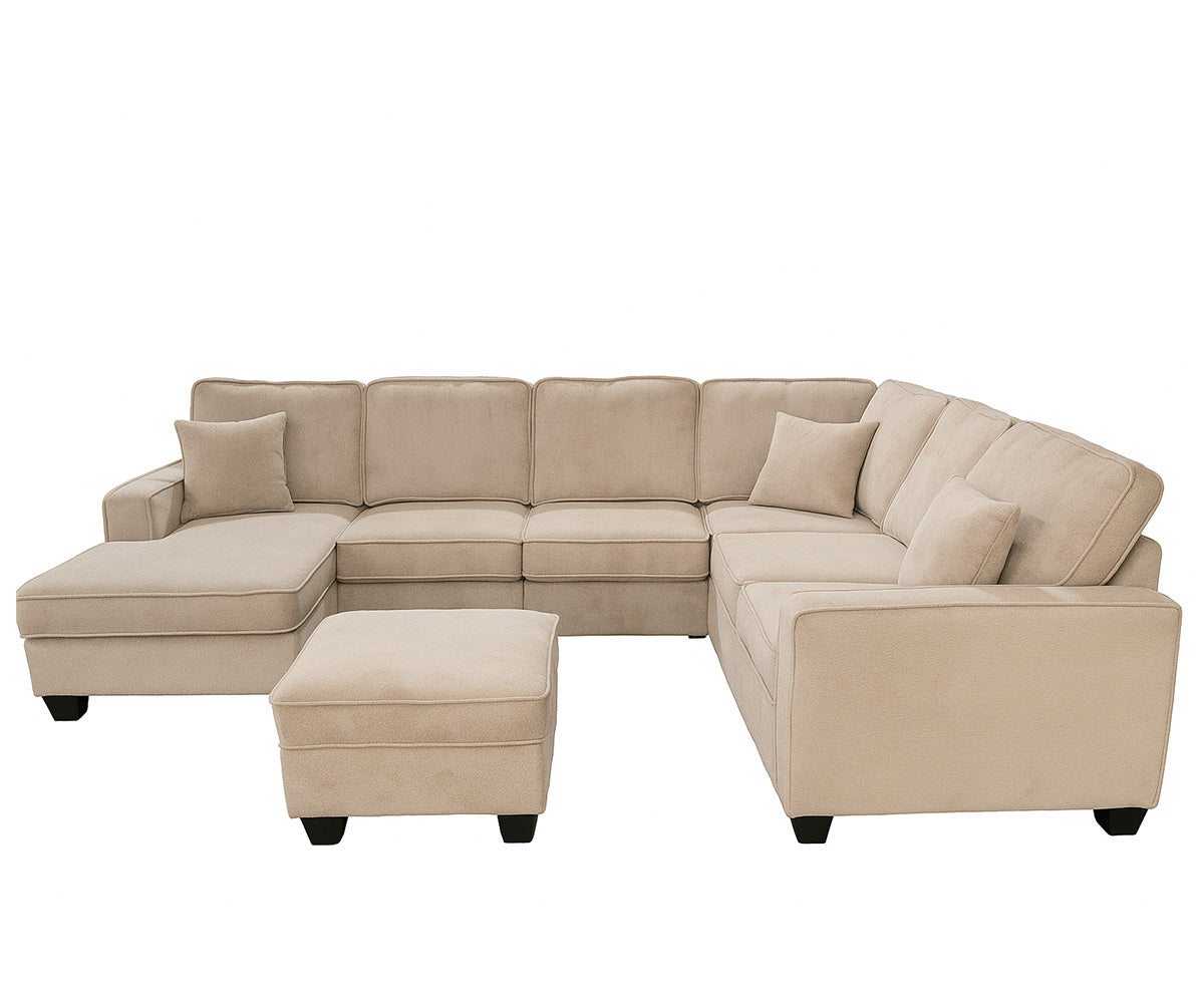 Corbin Sectional U-Shaped 5-Piece Reversible Sofa with USB Port