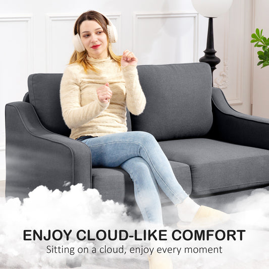 Linen Pocket-Spring Loveseat