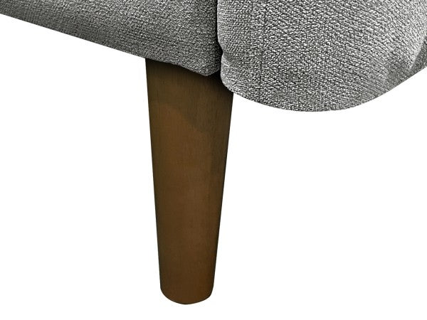 Ellison Modern 3-Seater Dark Grey Sofa | Durable Polyester Fabric & Splayed Legs