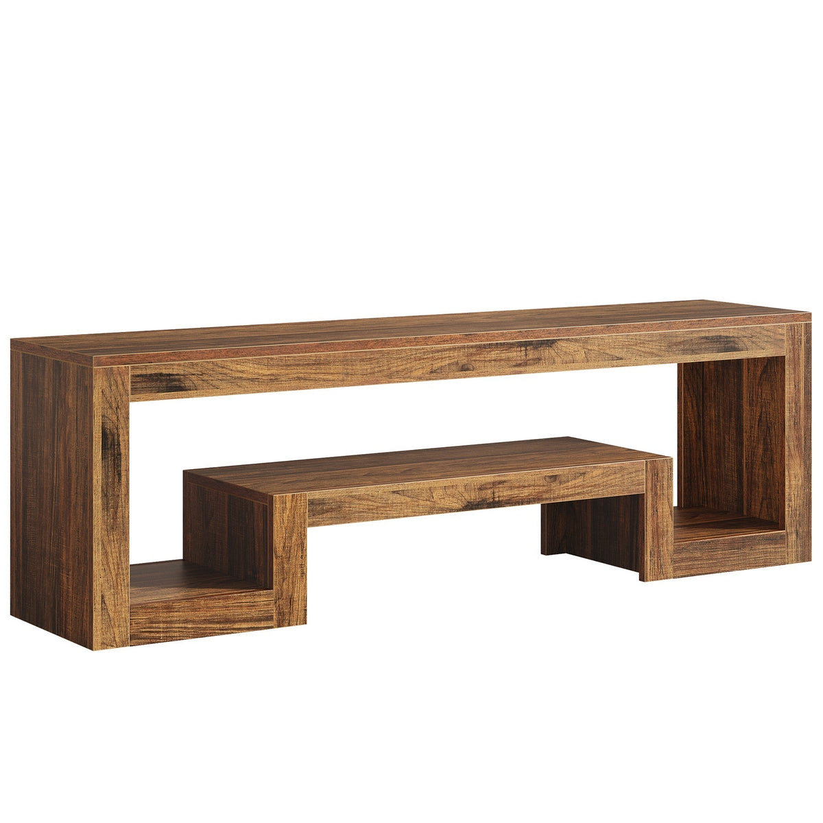 63" TV Stand, Entertainment Center Media Console with Open Shelves