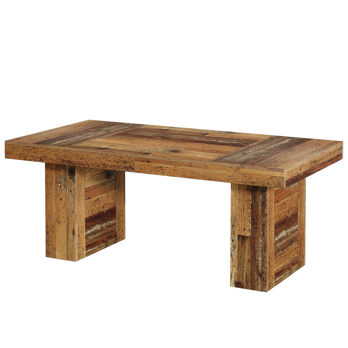 63" Dining Table, Rectangle Farmhouse Kitchen Dinner Table for 6 People