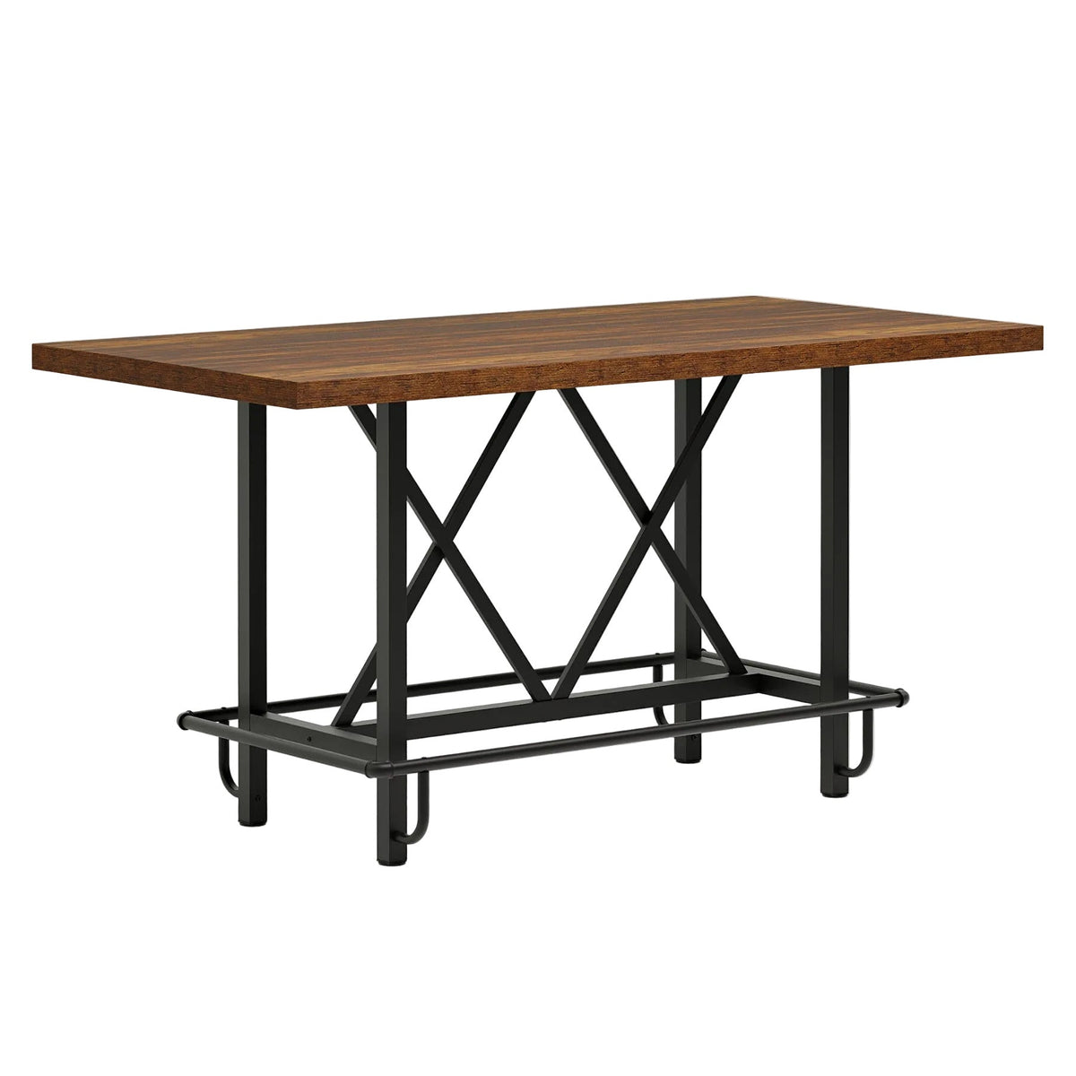 63" Dining Table, Rectangular Kitchen Table for 6 People