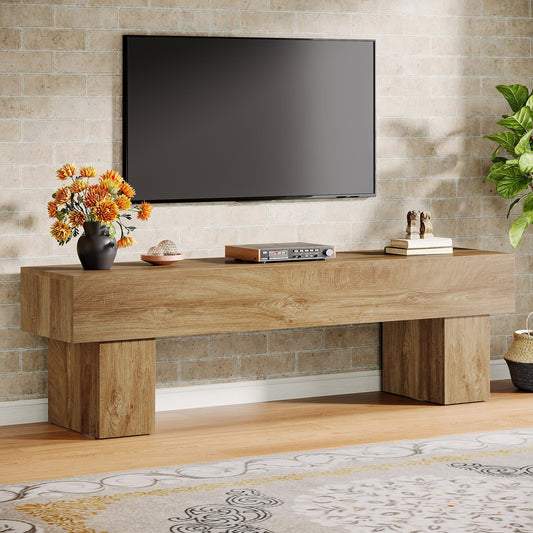 63" Farmhouse TV Stand, Media Console Table Entertainment Center