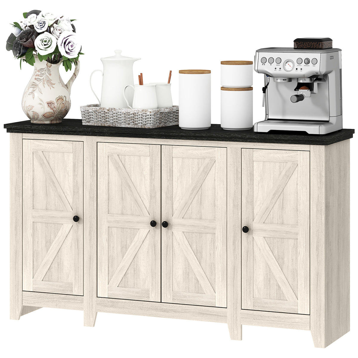 Buffet Cabinet with Adjustable Shelves – 47"W x 28"H