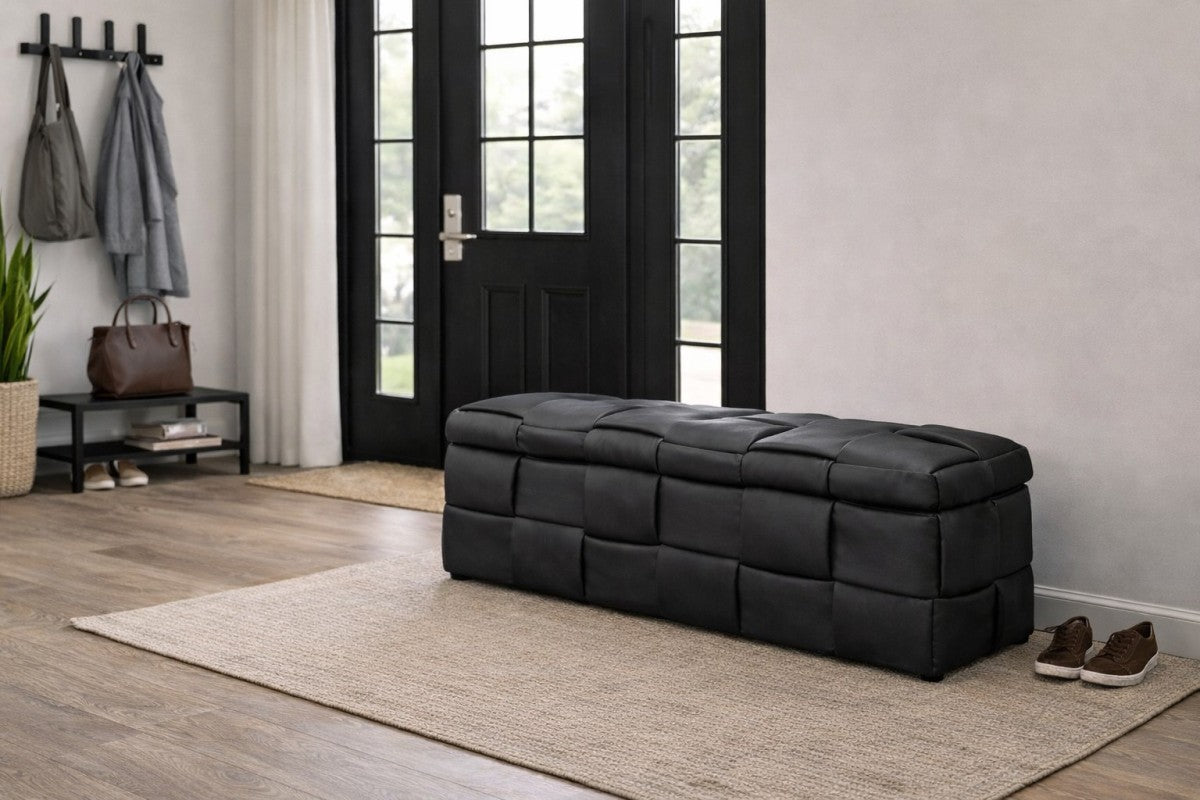 Storage Ottoman – Black