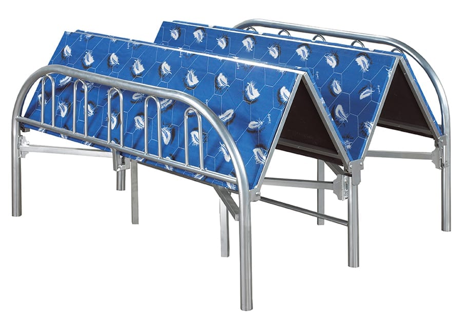 Chrome Tri-Fold Guest Bed