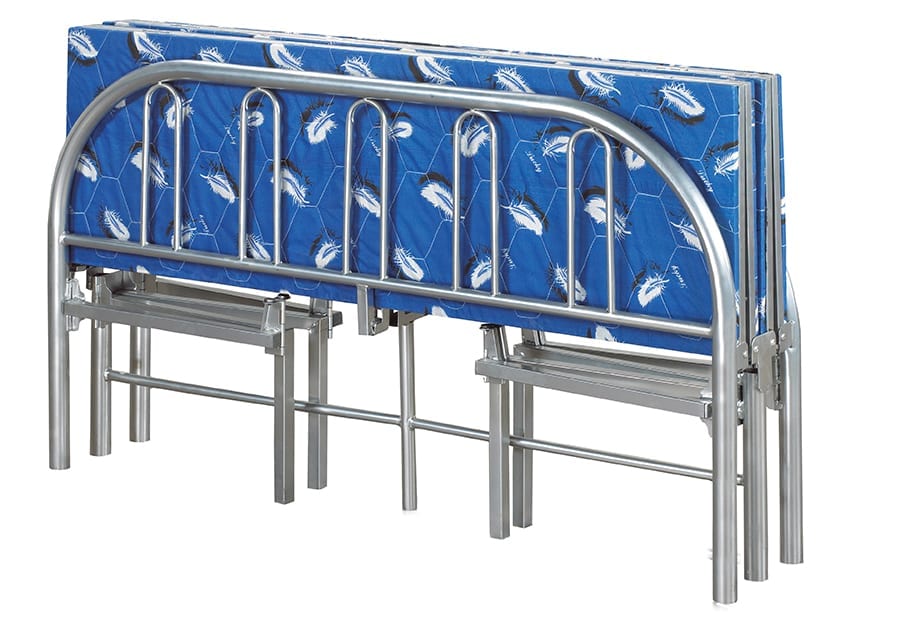 Chrome Tri-Fold Guest Bed