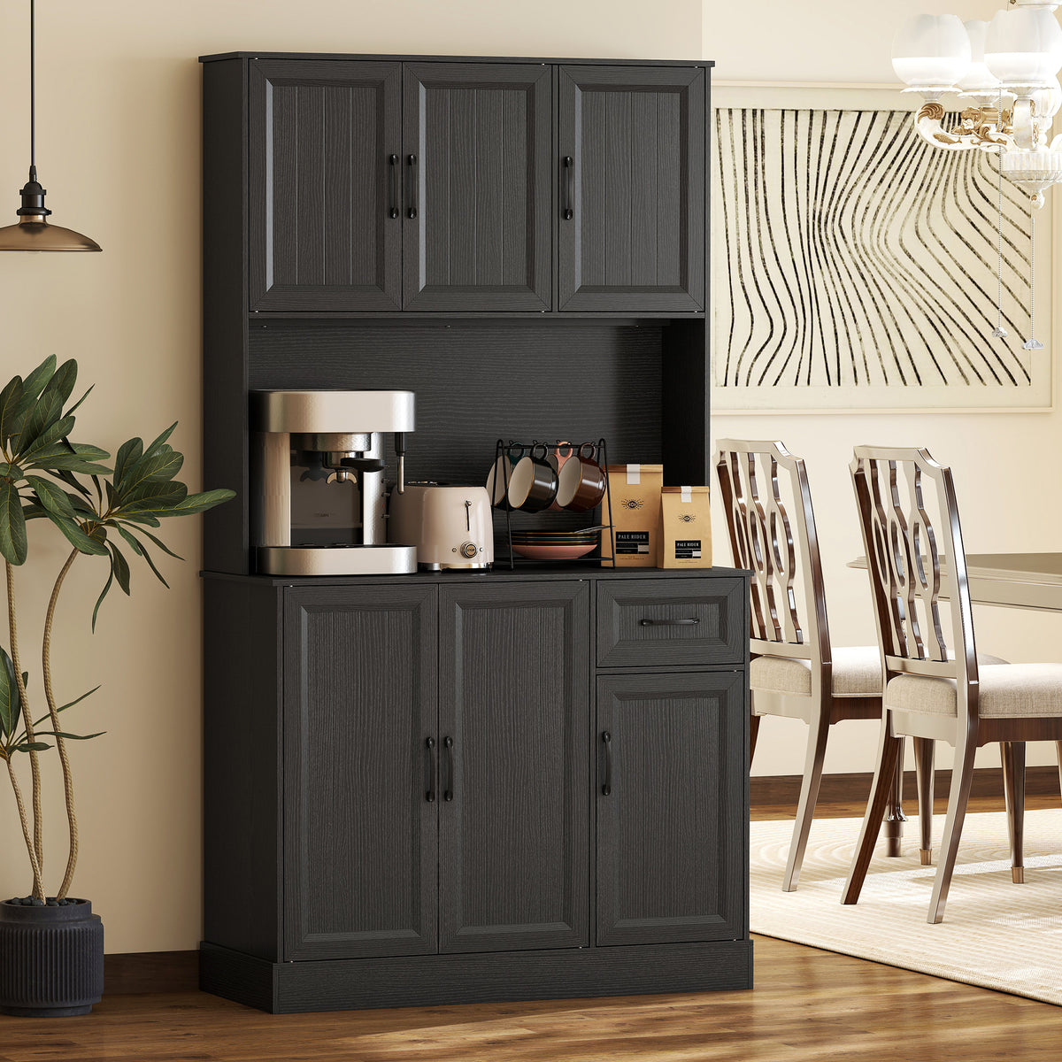 Pantry Cabinet with Charging Station – 39"W x 71"H