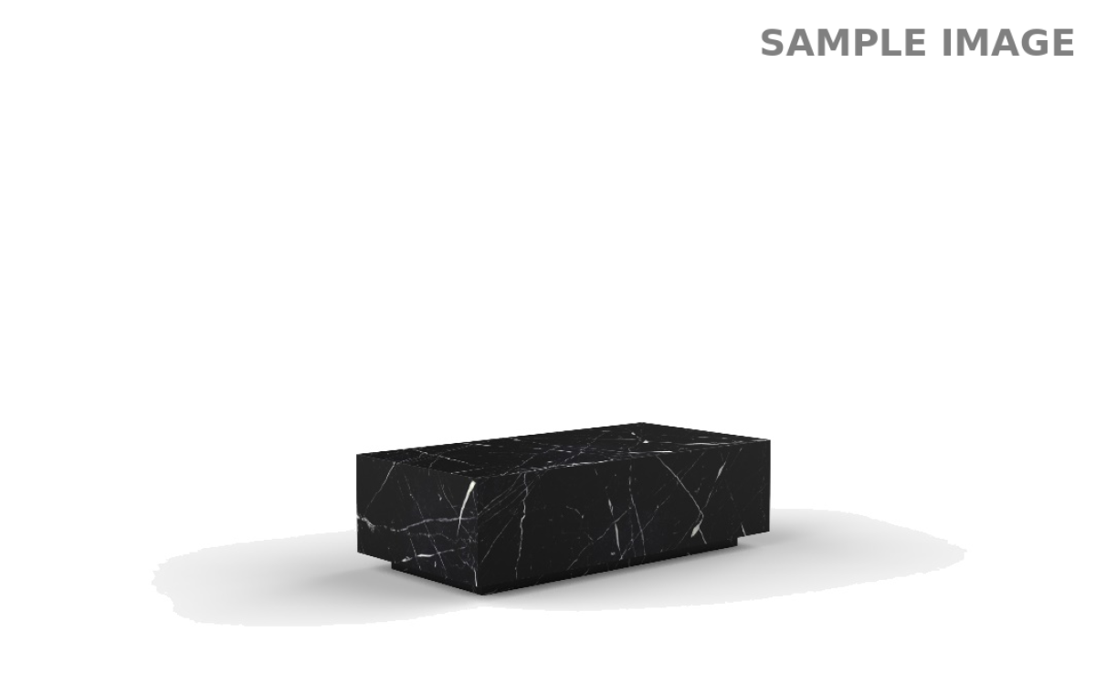 Marble Coffee Table – Black (Style 4)