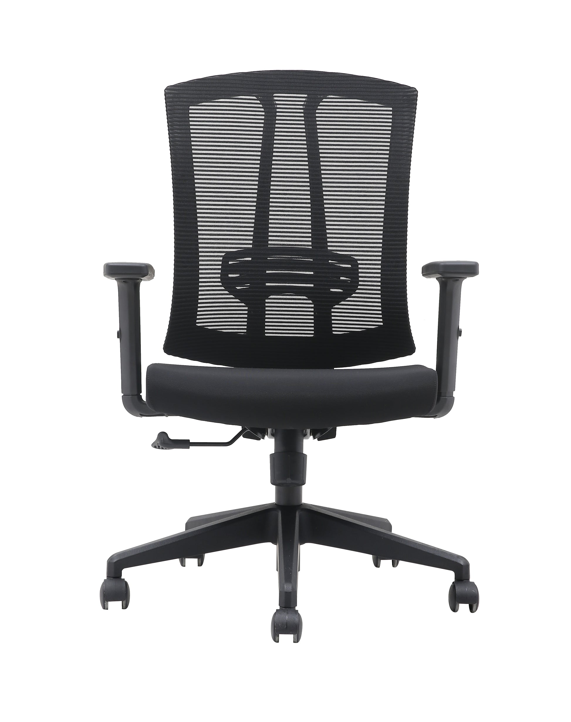 Brassex Aiden Ergonomic Black Mesh Office Chair with Adjustable Lumbar Support