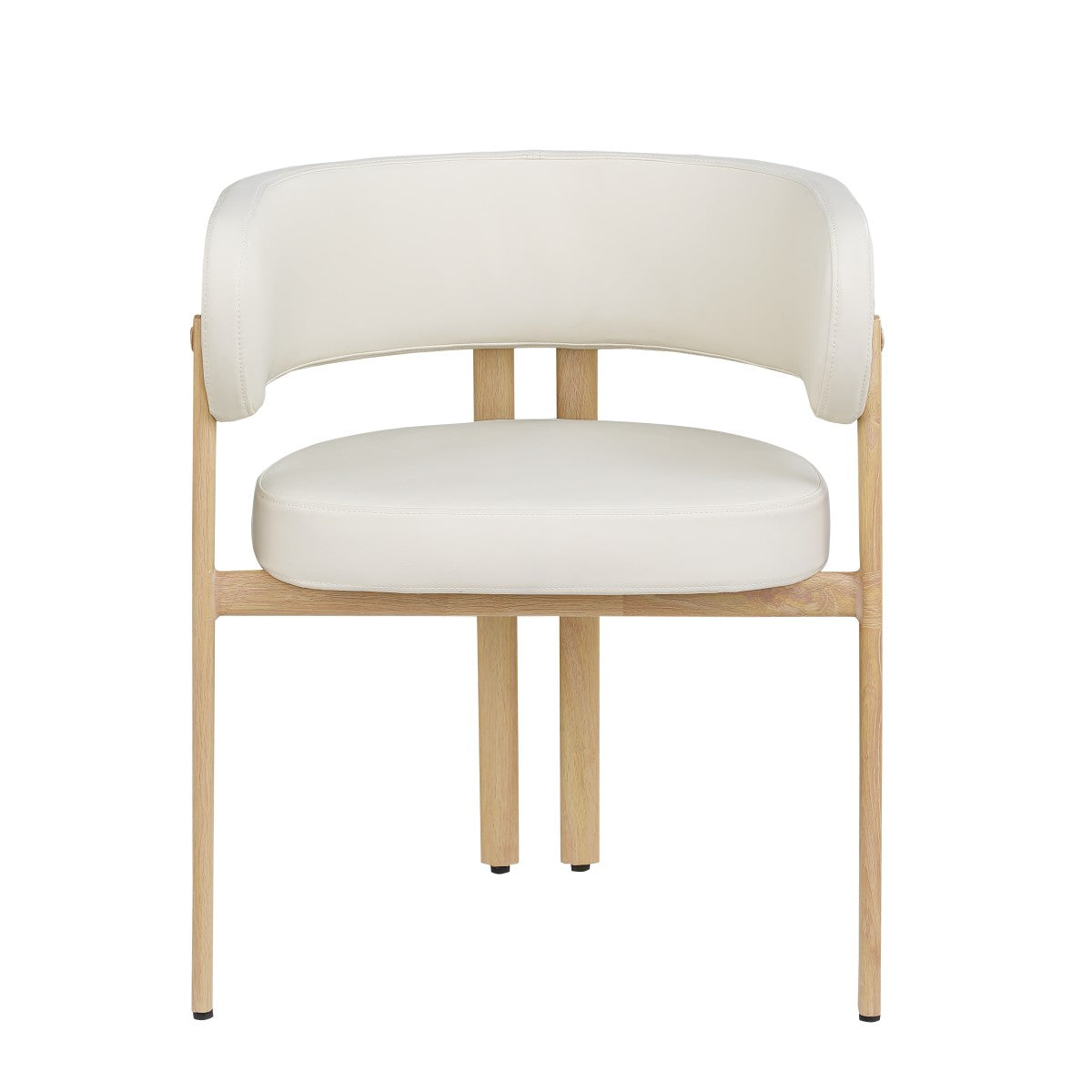 Curved Dining Chair, Set of 2 – Black/Oak