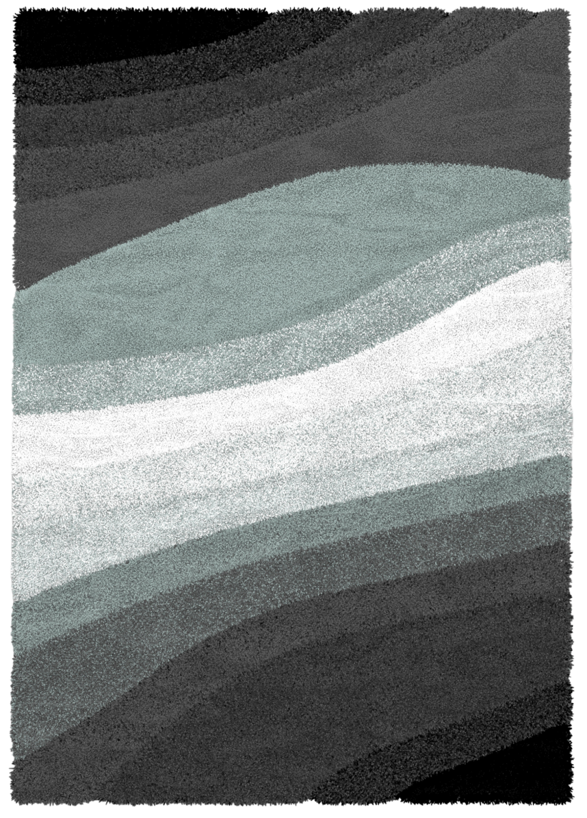 Luxurious  Duck Egg Modern Area Rug Collection