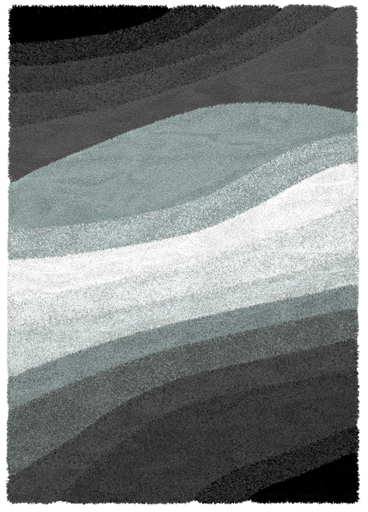 Luxurious  Duck Egg Modern Area Rug Collection