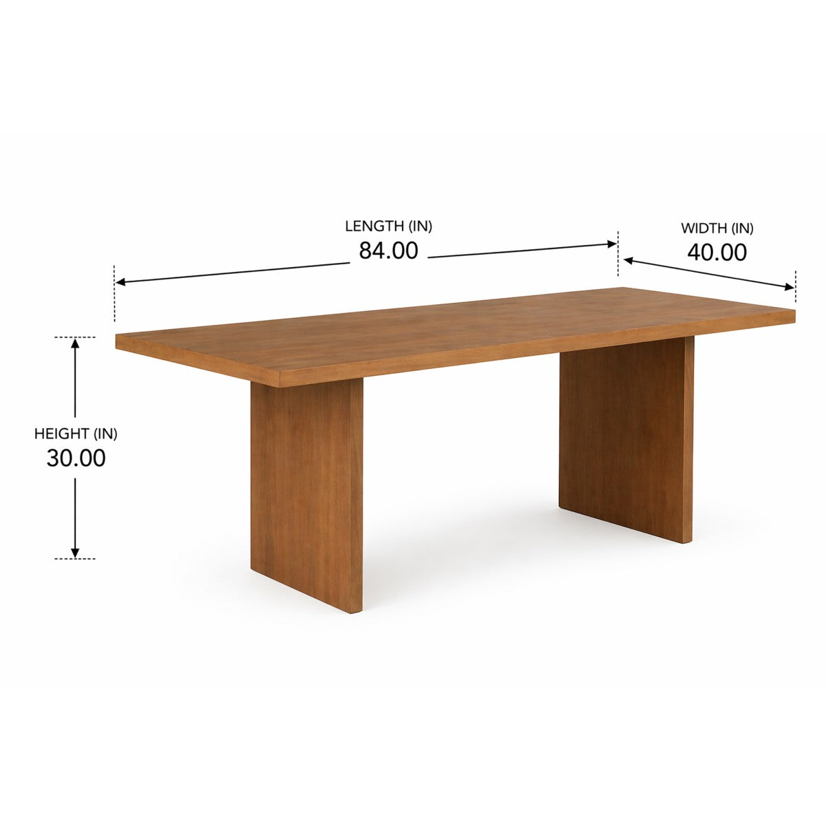Solid Wood Dining Table – Natural Oak