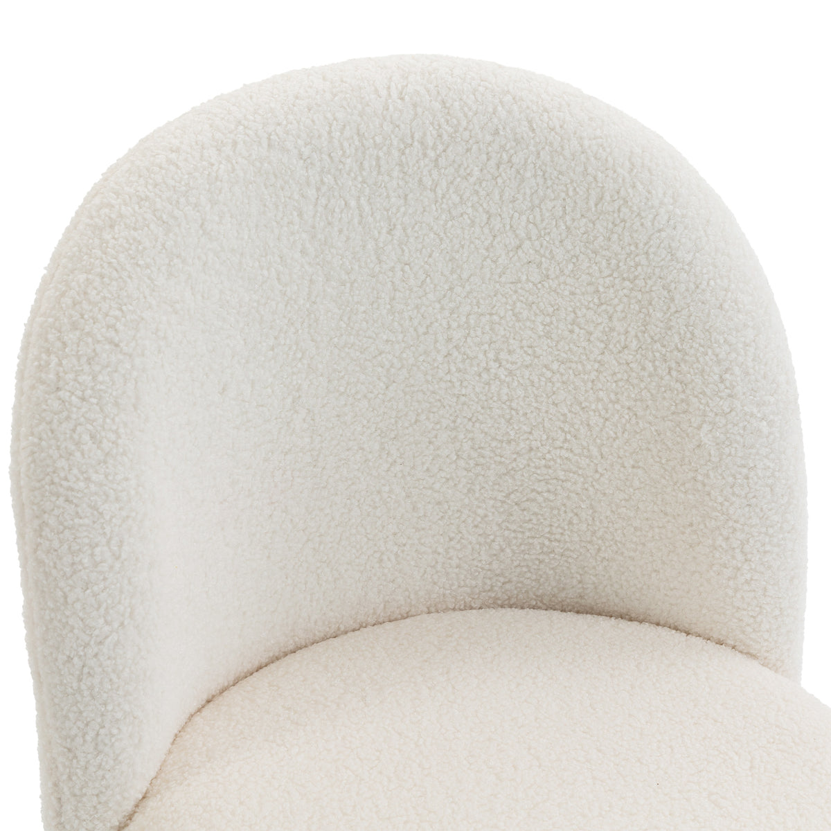 Office Chair, Swivel Tilt Desk Chair, Vanity Chair with Adjustable Height, Cream White