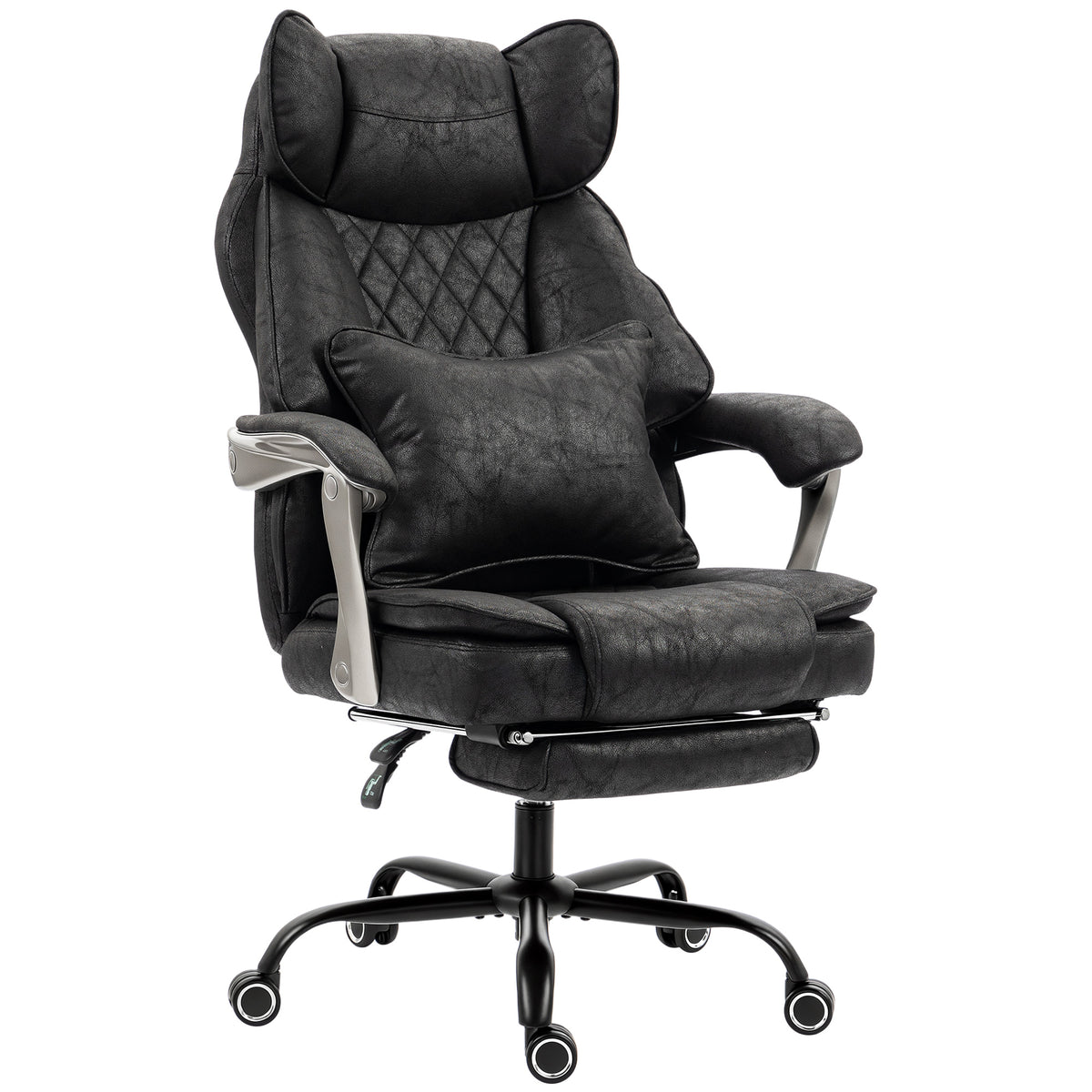Executive Office Chair, Leathaire Big and Tall Office Chair 400 lbs with Wide Seat, Black
