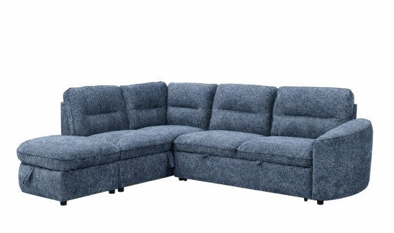 LHF Sectional Sleeper Blue