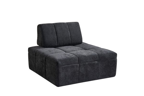 Brassex 3-Piece Modular Sofa Black