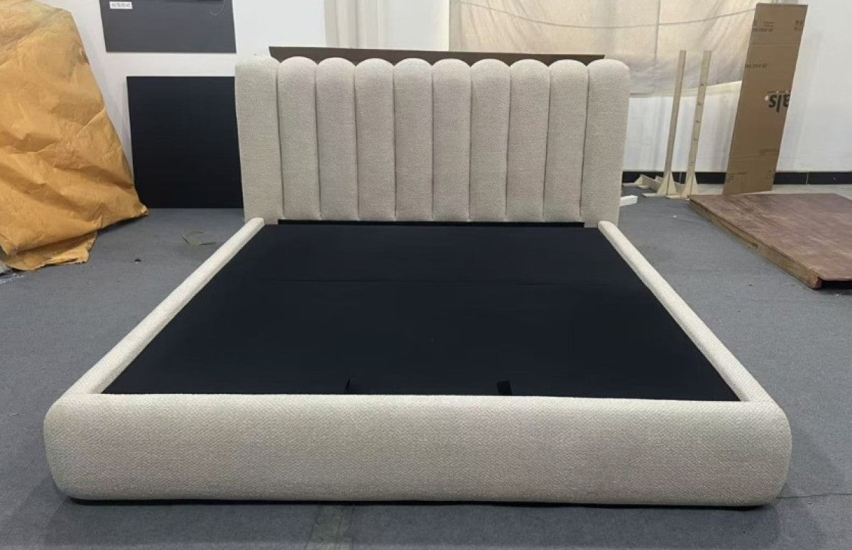 KING LIFT BED FRAME - TAUPE