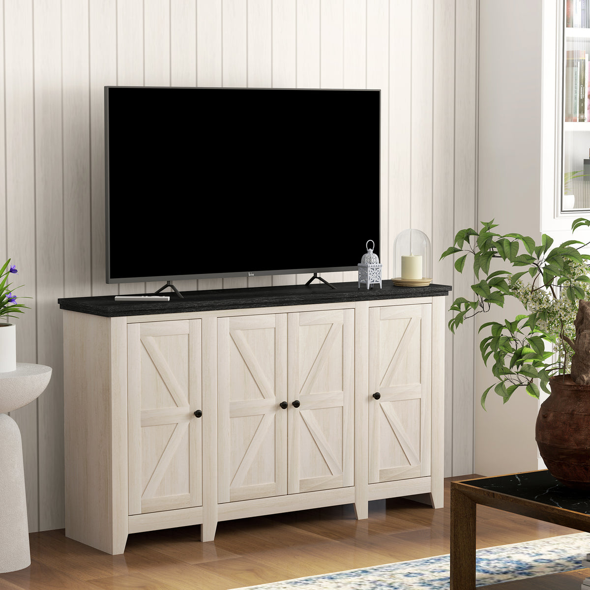 Buffet Cabinet with Adjustable Shelves – 47"W x 28"H