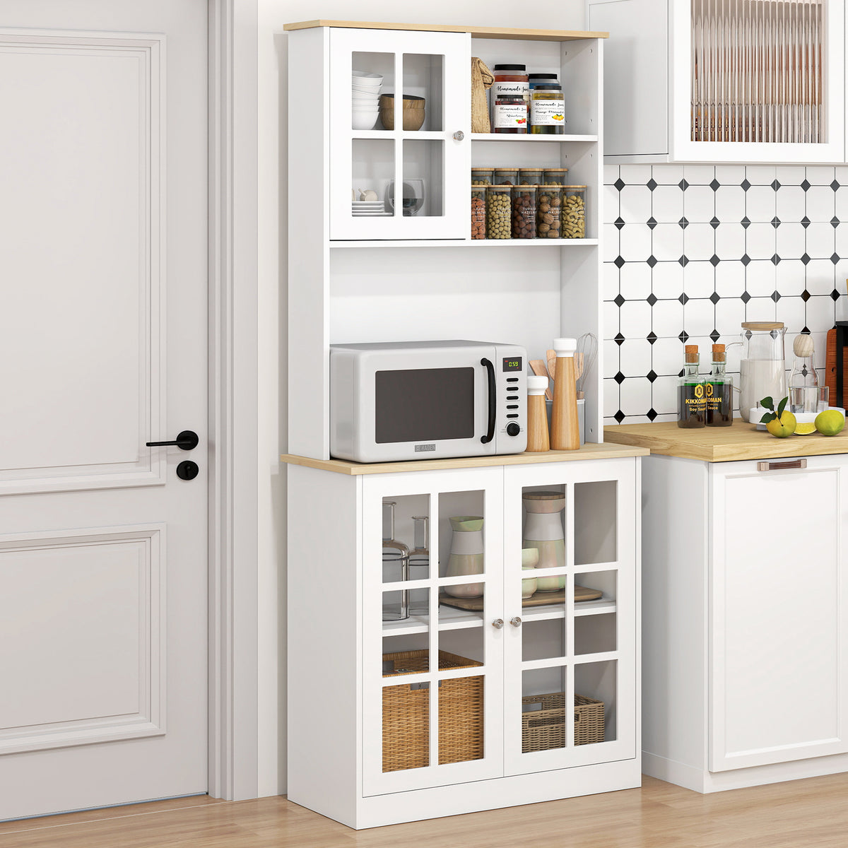 Kitchen Buffet with Hutch – 32"W x 72"H