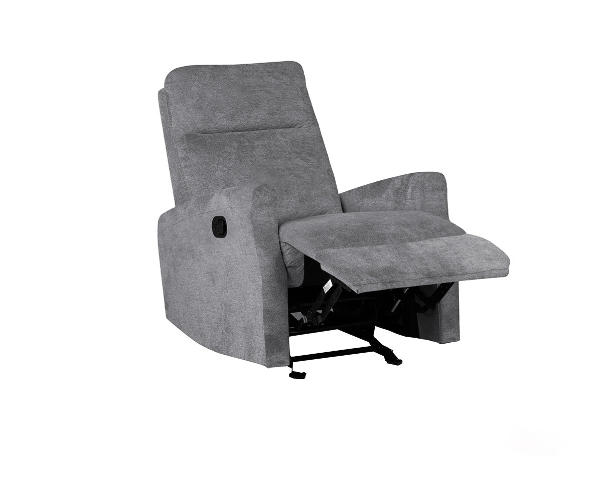 Zoya Contemporary Glider Recliner Chair with Padded Arms, High Back