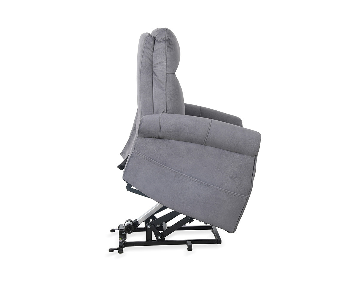 Kwality Arlen Charcoal Grey Fabric Power Lift Chair 70875CHGR