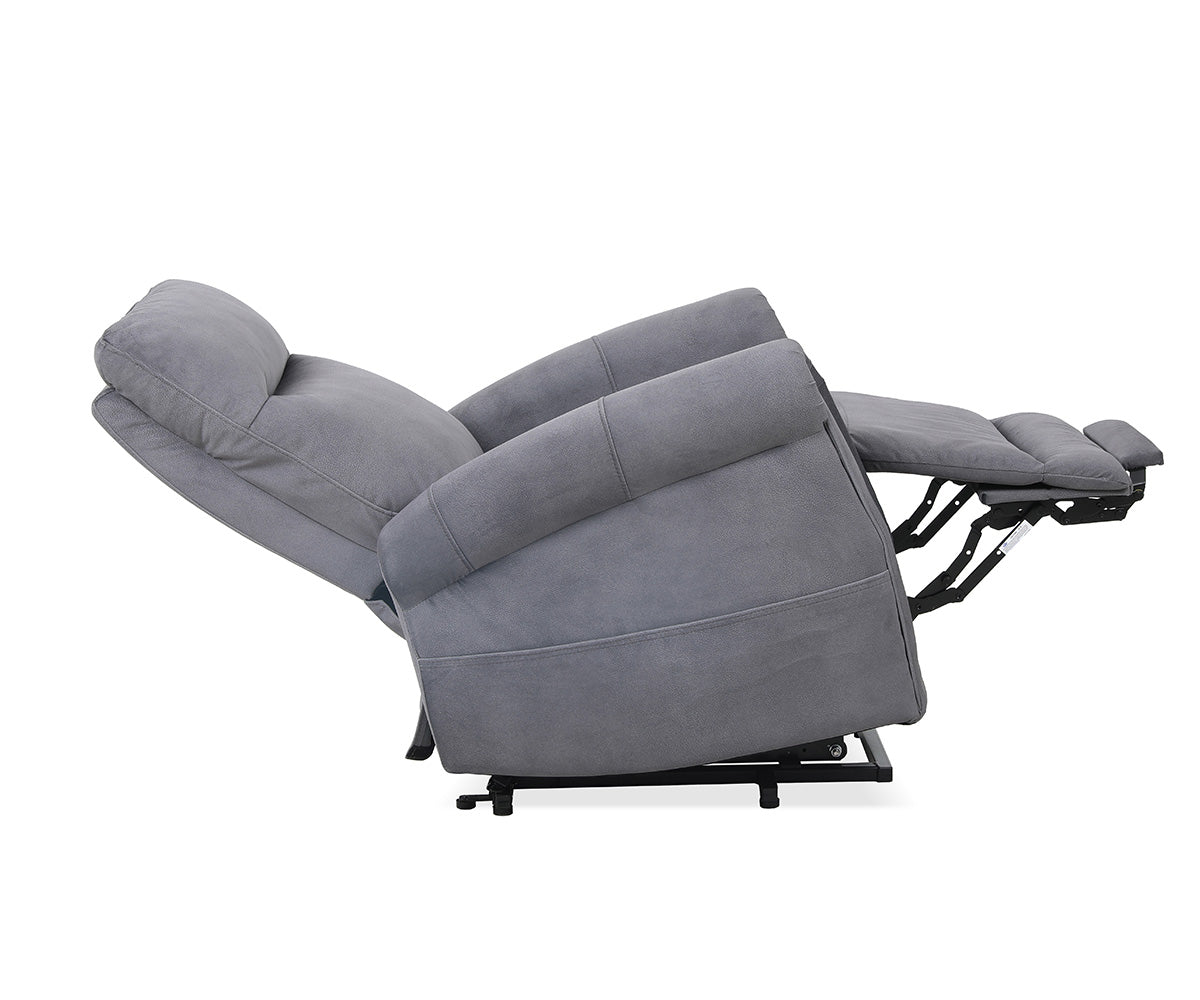 Kwality Arlen Charcoal Grey Fabric Power Lift Chair 70875CHGR