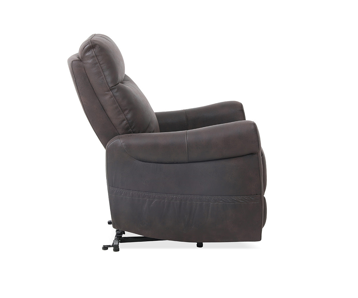 Cleo Dark Brown Fabric Power Lift Chair 70876DBR