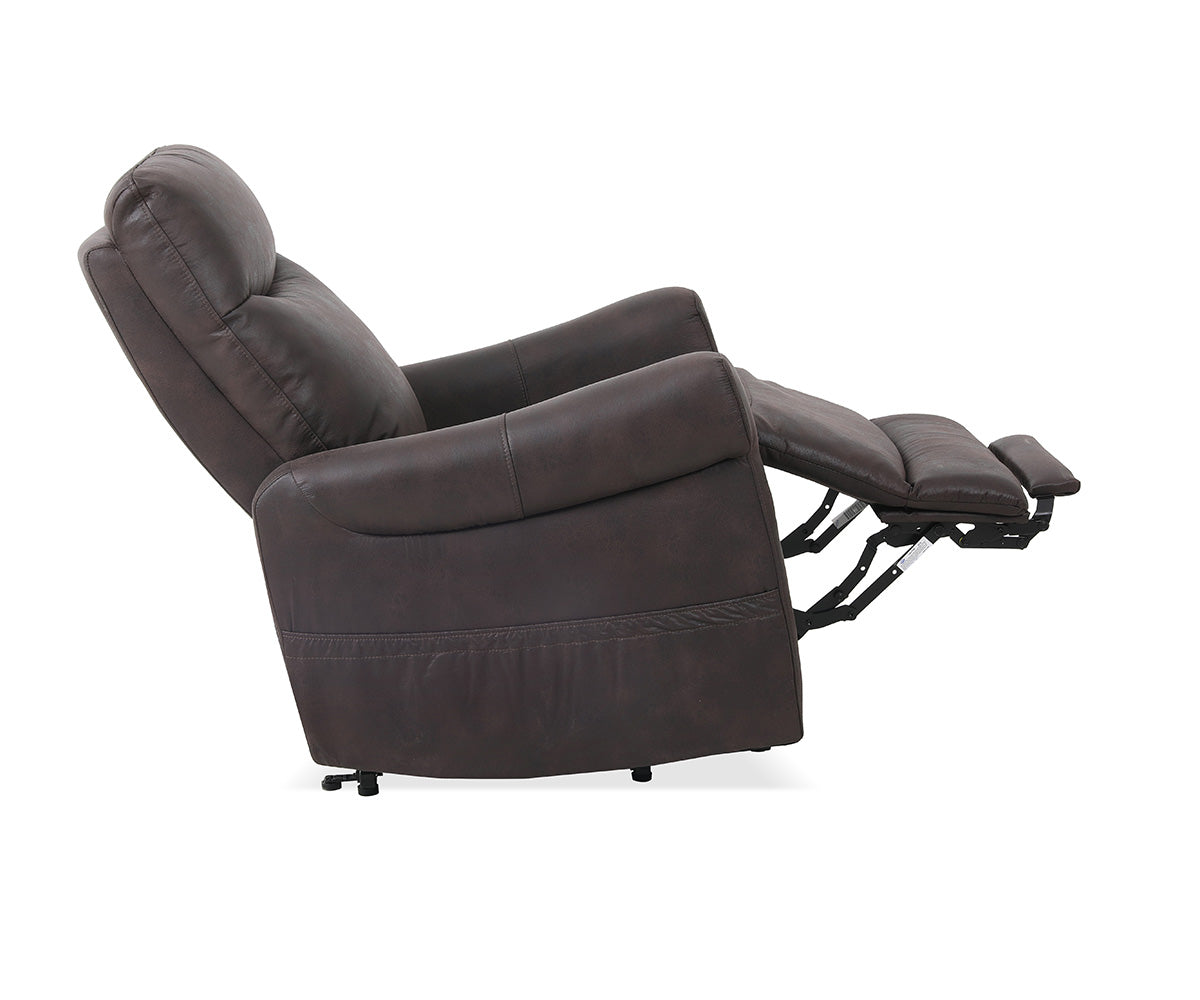 Cleo Dark Brown Fabric Power Lift Chair 70876DBR