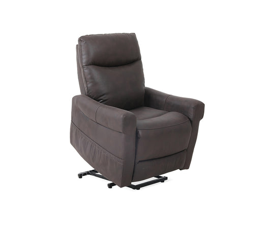 Cleo Dark Brown Fabric Power Lift Chair 70876DBR