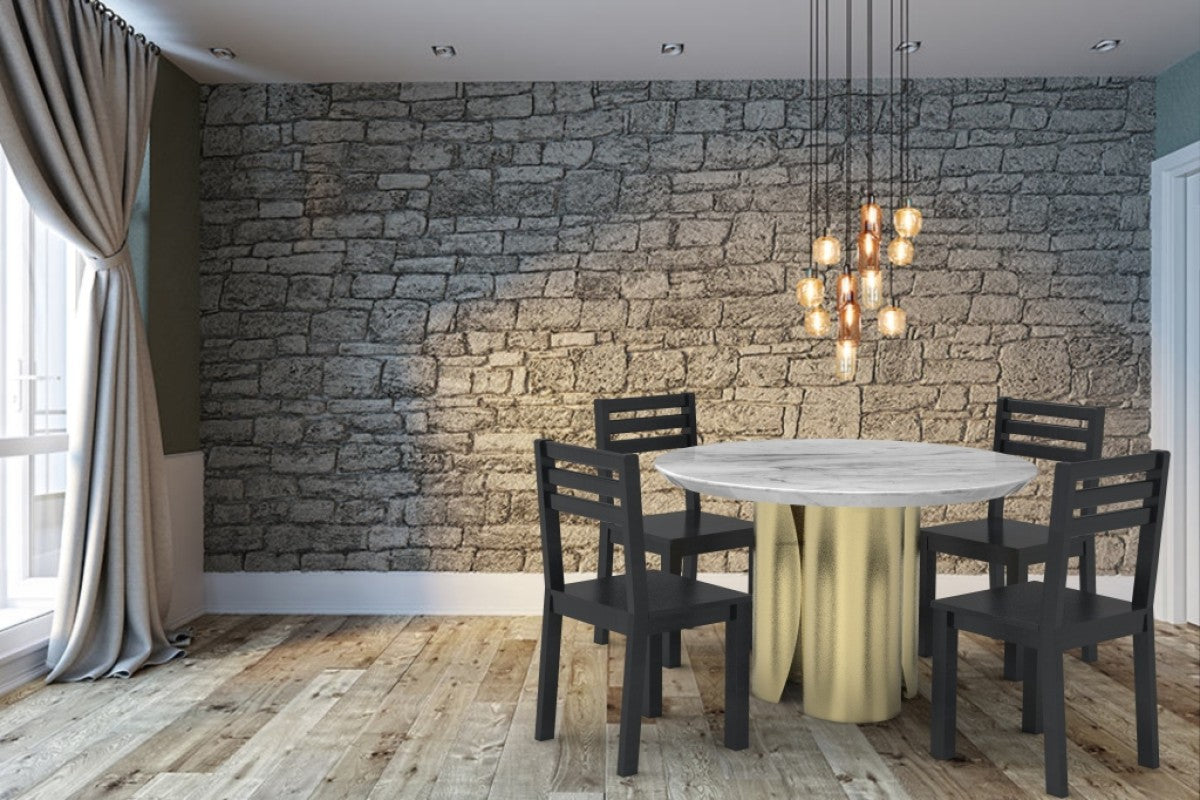 Marble Dining Table – Gold