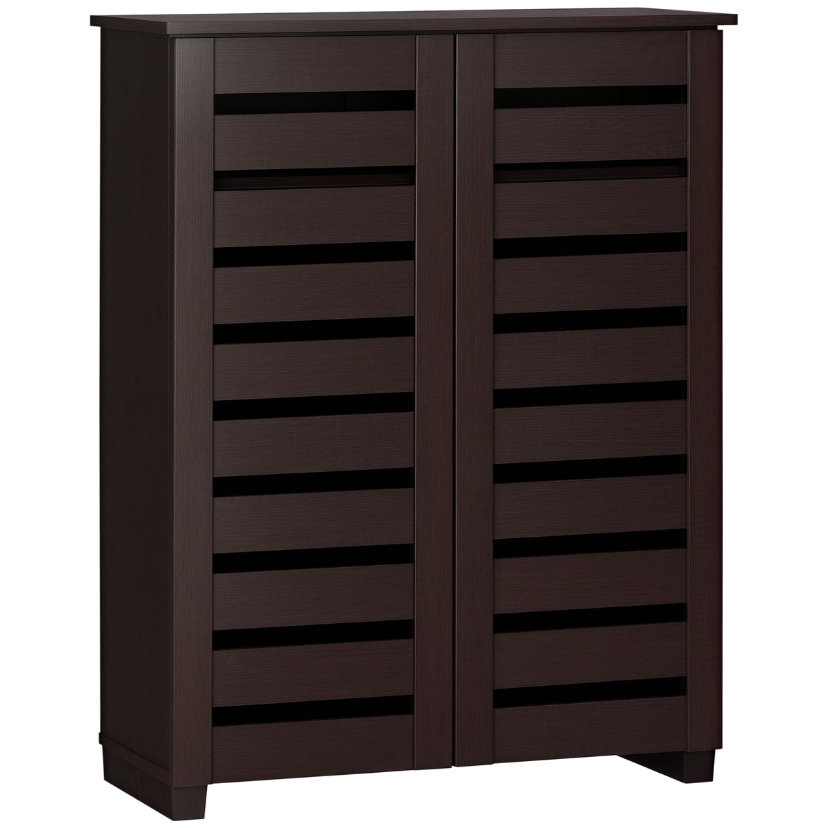 Shoe Cabinet with 2 Slatted Doors – 30"W x 39"H