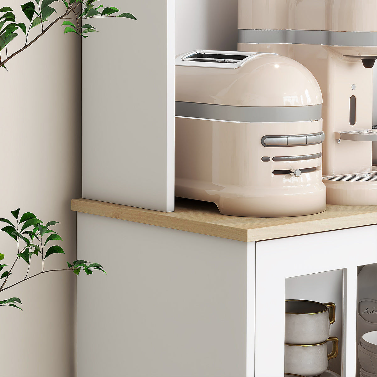 Kitchen Buffet with Hutch – 32"W x 72"H