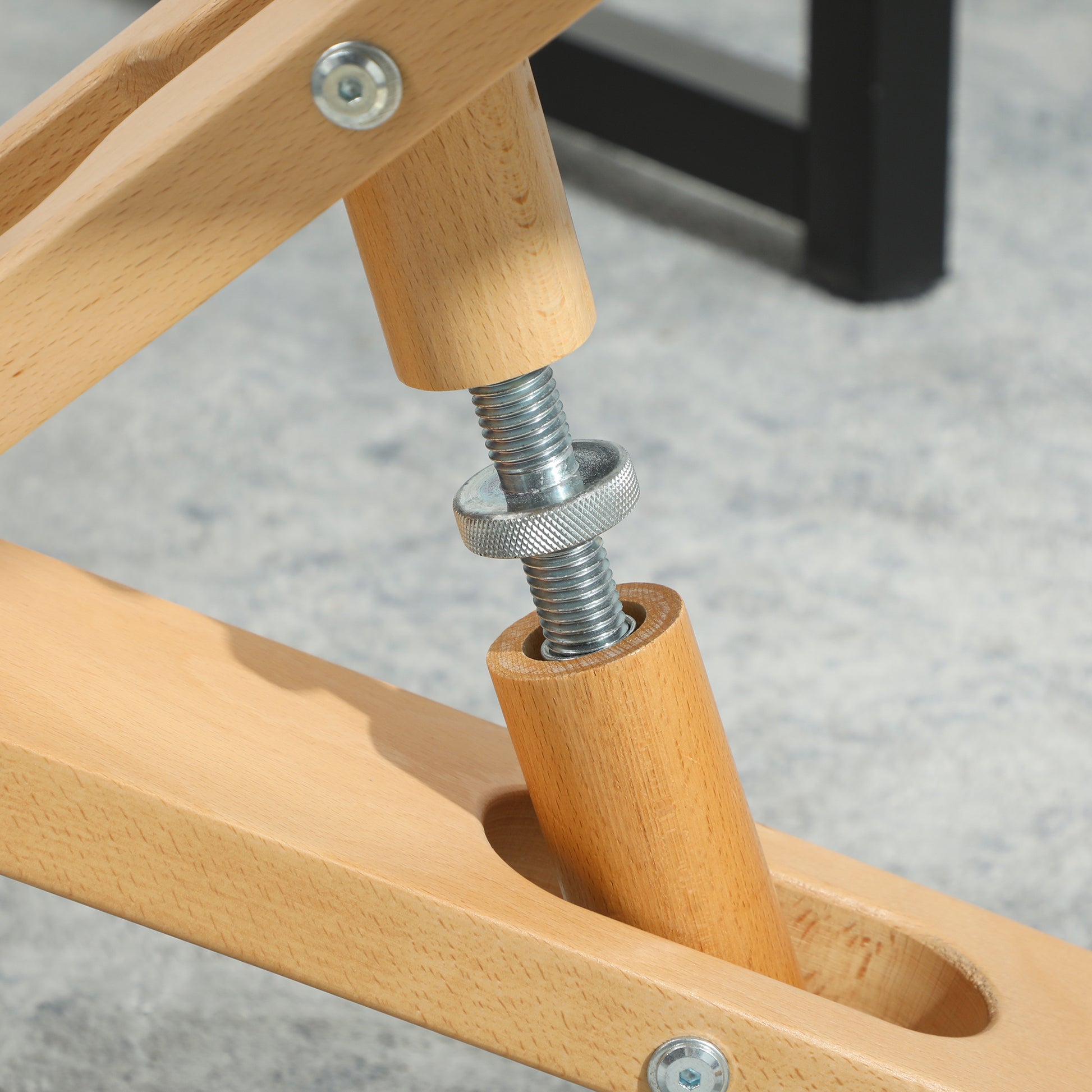 HOMCOM Ergonomic Kneeling Posture Chair: Rubberwood Frame, Wheels, Dark Grey