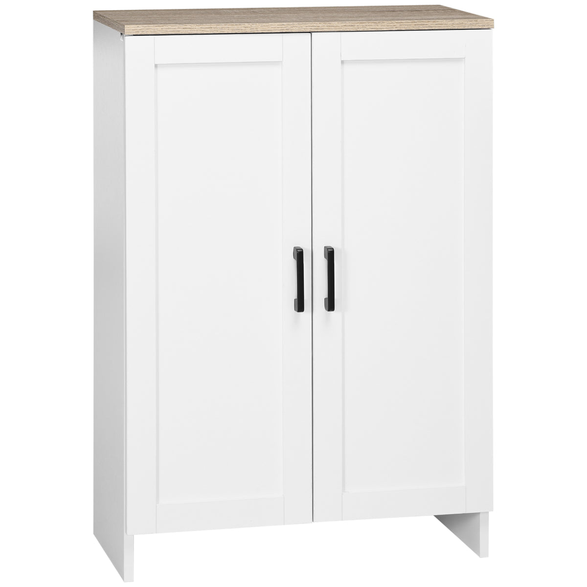 Modern Storage Cabinet with Doors and Adjustable Shelf – 24"W x 35"H