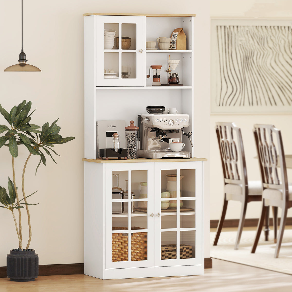 Kitchen Buffet with Hutch – 32"W x 72"H