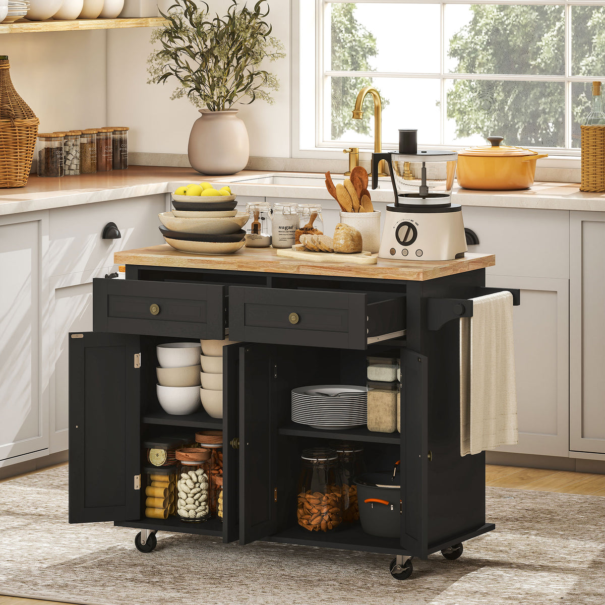 Kitchen Island with Storage – 44"W x 33"H