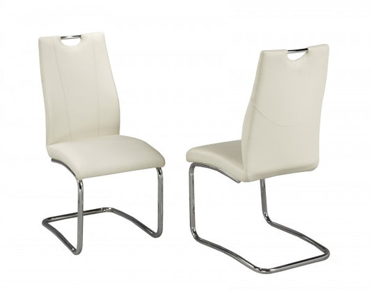 Curved Dining Chair, Set of 2 – White
