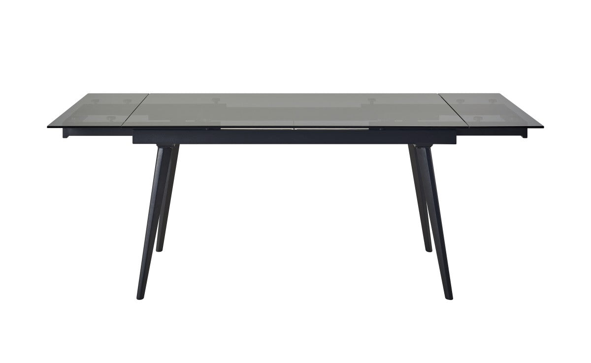 Glass Extendable Dining Table – Black