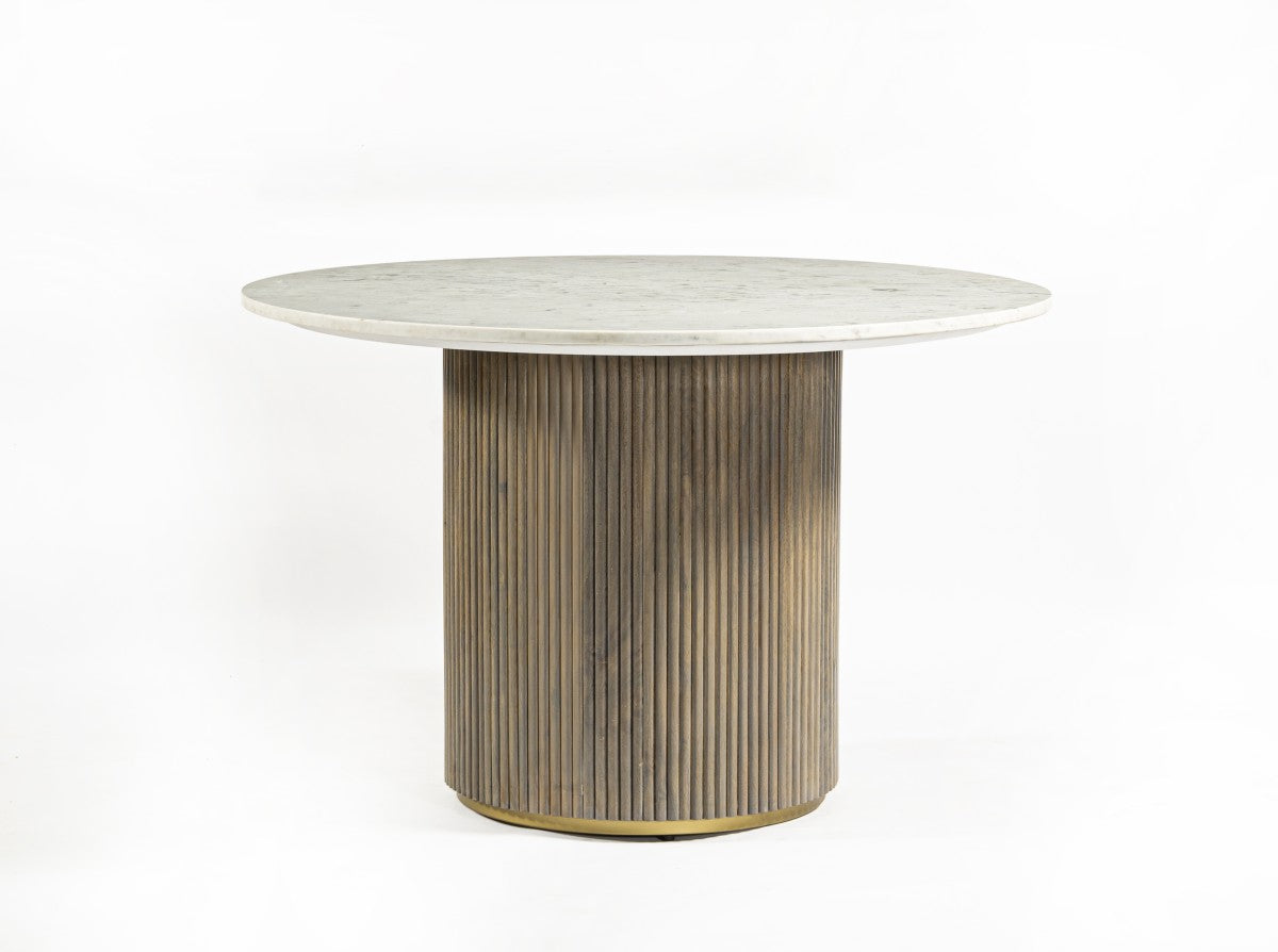 Marble Dining Table – Grey Wash (Style 2)