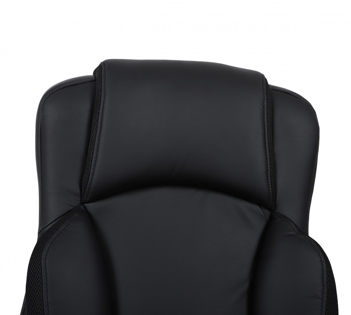 Ergonomic High-Back Office Chair with Gas Lift, Fabric Upholstery, Black