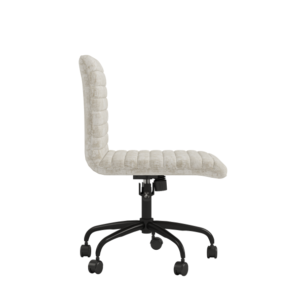Otto Ergonomic Beige Fabric Office Chair with Adjustable Height and Smooth Swivel