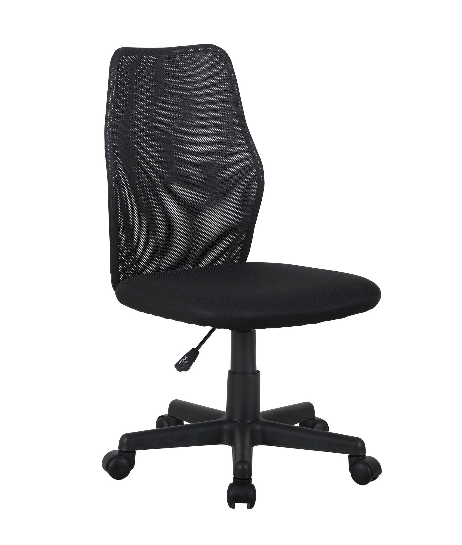 Ergonomic Black Mesh Office Chair, Adjustable Height, Swivel Casters