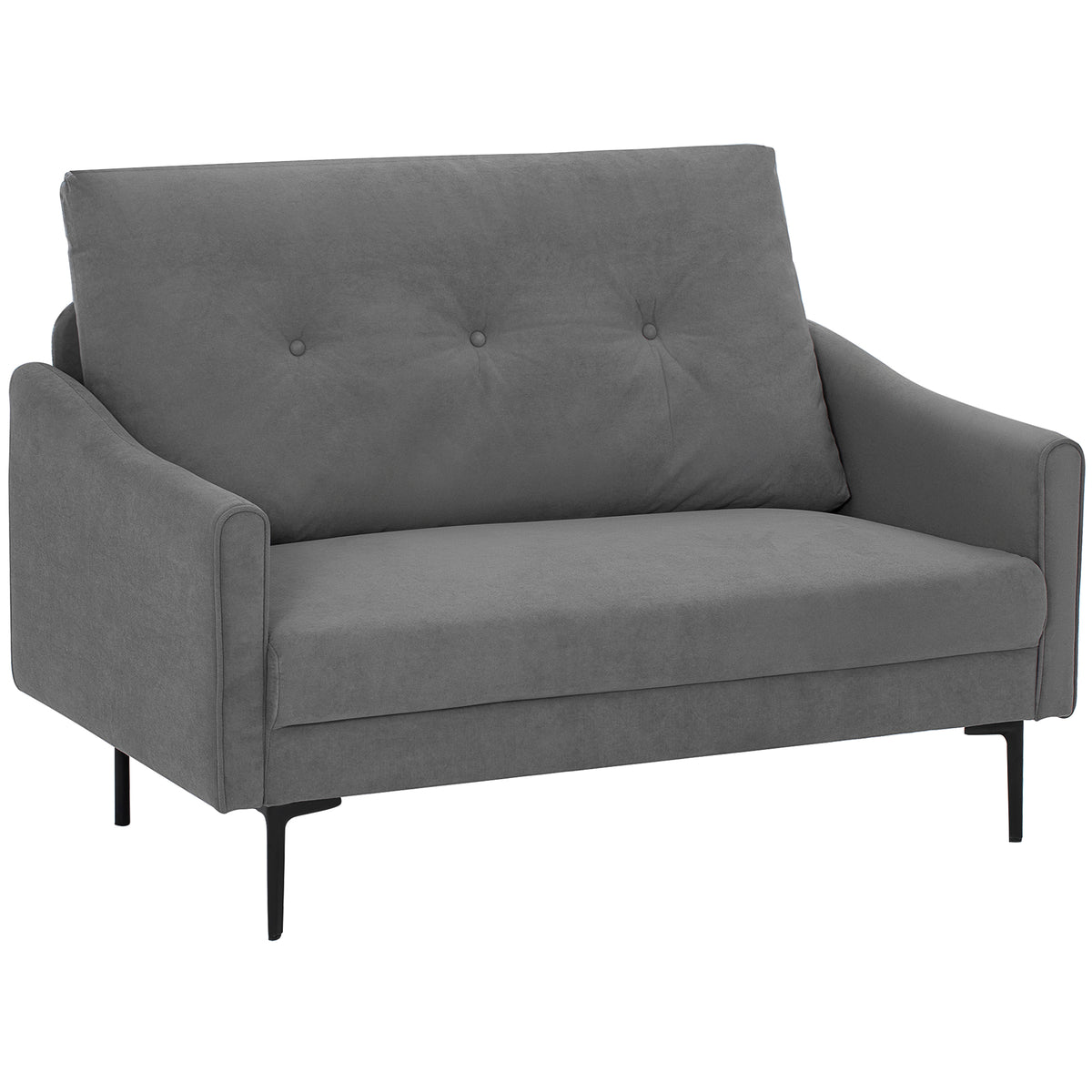 Button-Tufted 2-Seater Sofa