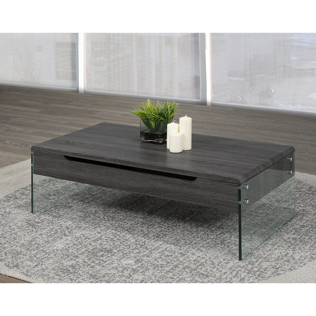Glass Coffee Table – Grey (Style 2)