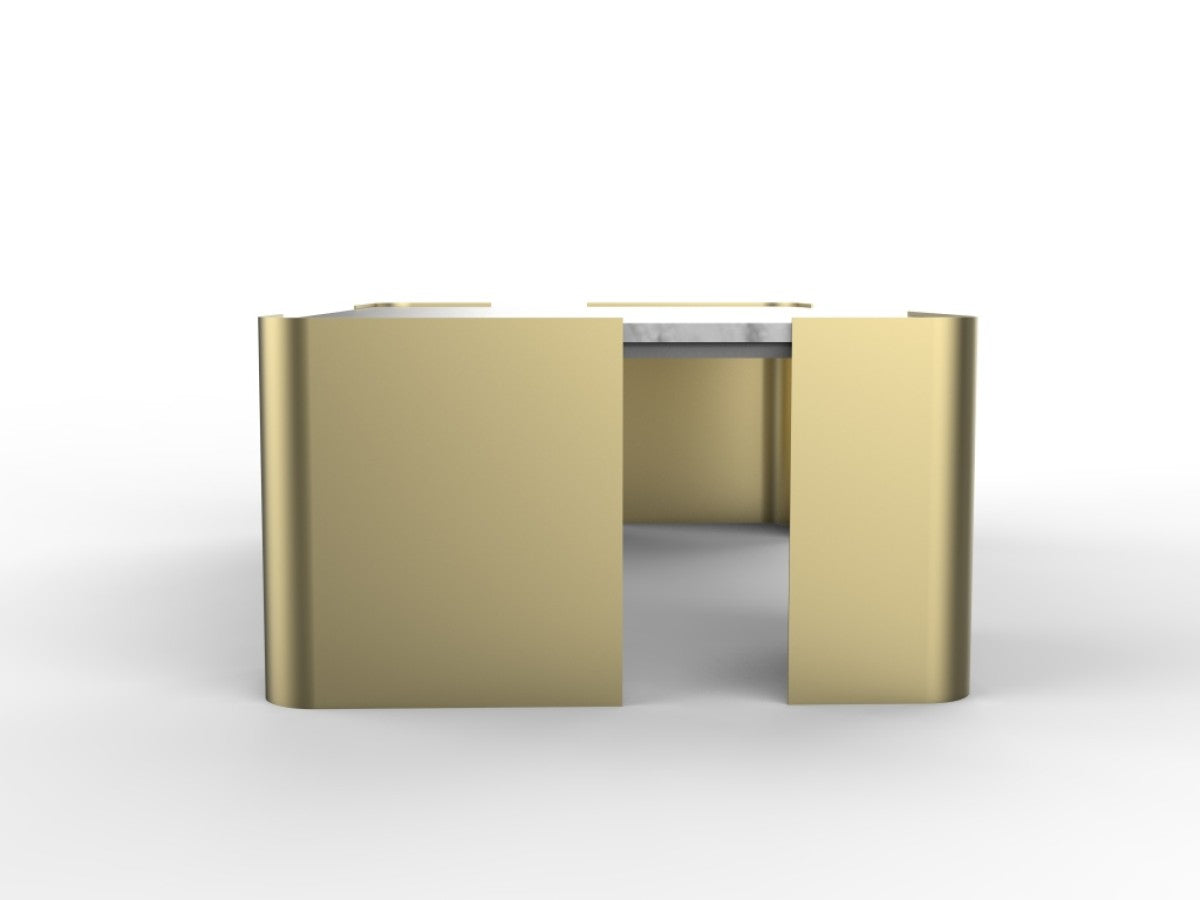 Marble Coffee Table – Gold