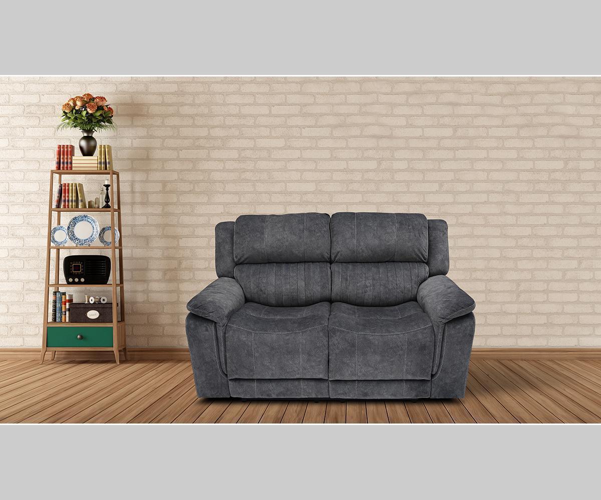 Washington Power Reclining Sofa Set: Suede Blend, USB Ports, Wireless Charger