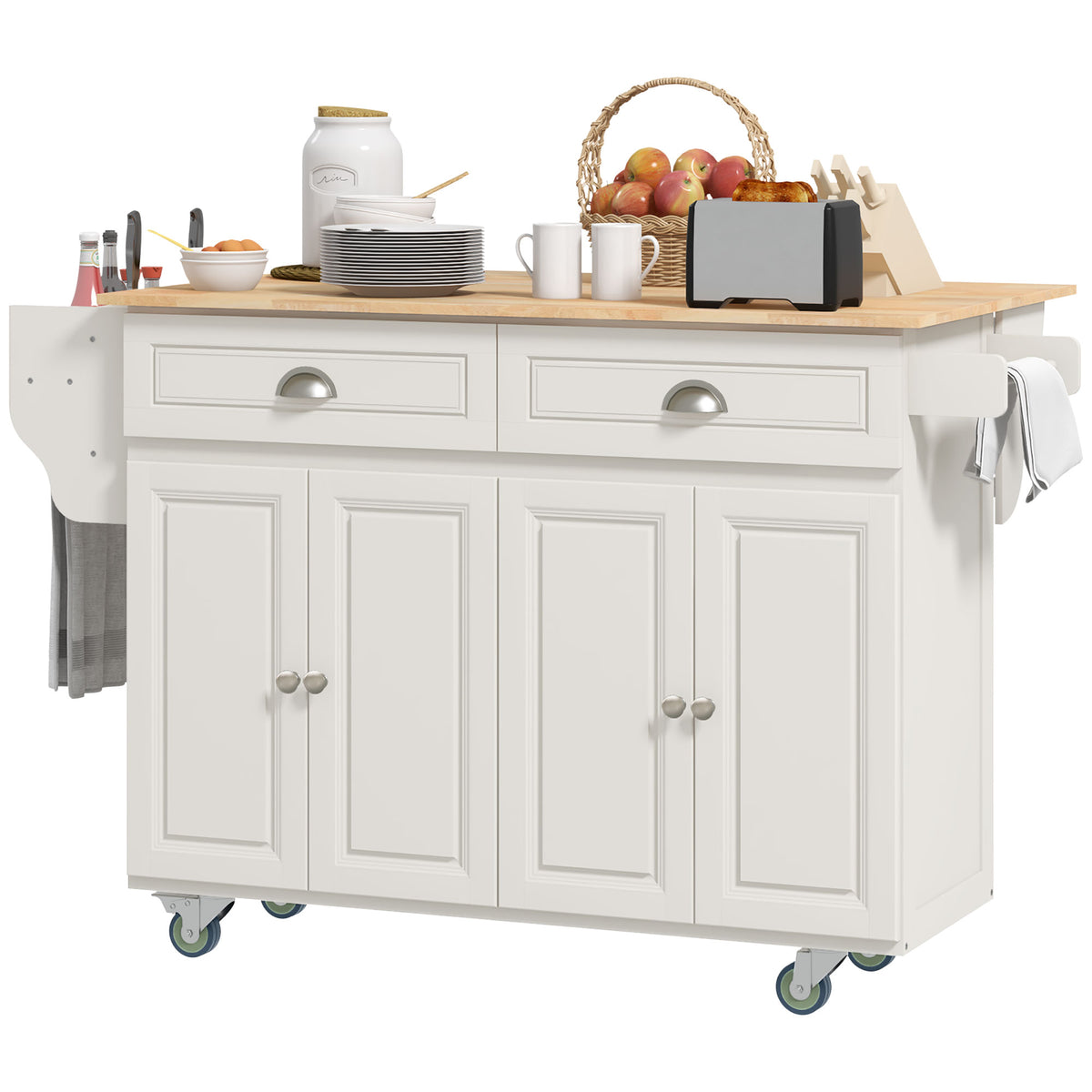 Kitchen Island with Storage – 58"W x 37"H