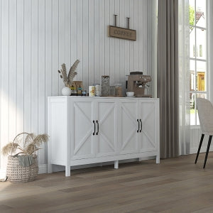 White Sideboard Buffet Storage Cabinet